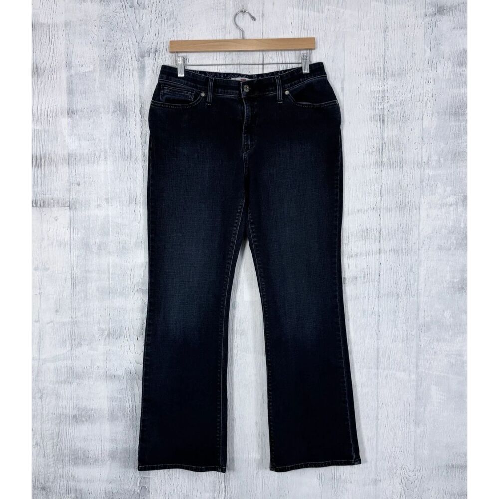 Levis 525 Perfect Waist Bootcut Jeans Women's 14M Denim Flap Pockets (Fit 32x31)